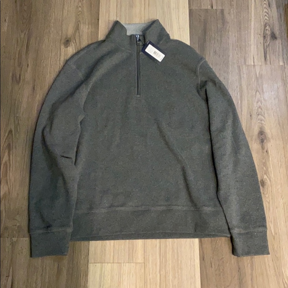 ✅ NWT CREMIEUX Classics Half Zip Pullover Jacket Charcoal Gray